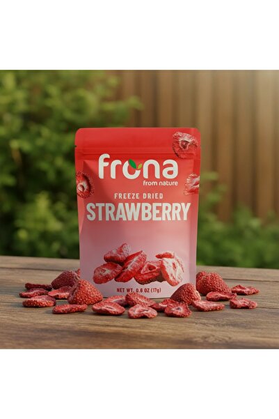 FRONA Dondurularak Kurutulmuş Çilek - %100 Doğal, Katkısız, Vegan, Şekersiz A...