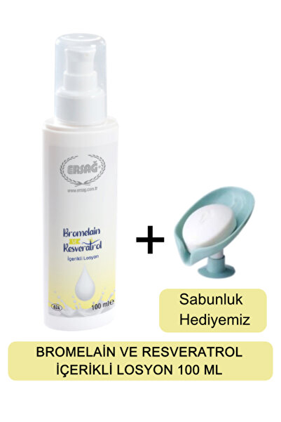 Ersağ Bromelain Ve Resveratrol İçerikli Losyon 100 ML + (Sabunluk Hediyemiz) ...