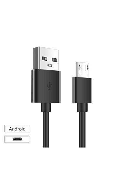 Spacer Data and Charging Cable - USB to MicroUSB 2.1A - 1 meter - Black (Fast Charging)