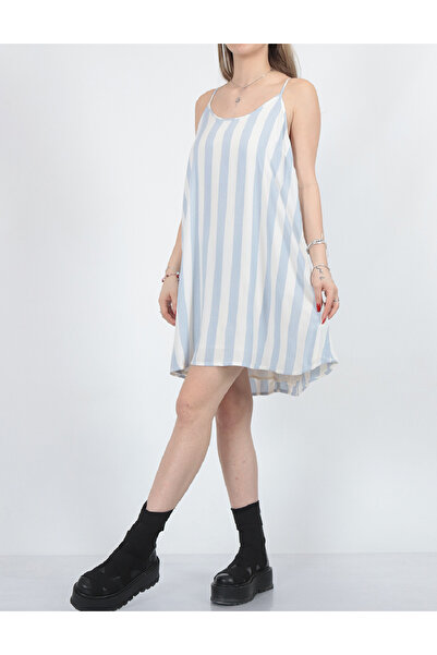 AMERICAN EAGLE Short dress, White/Blue