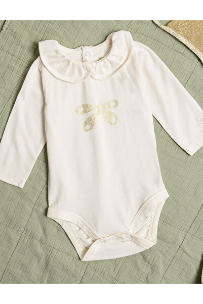 Cool Club Bodysuit, Ecru