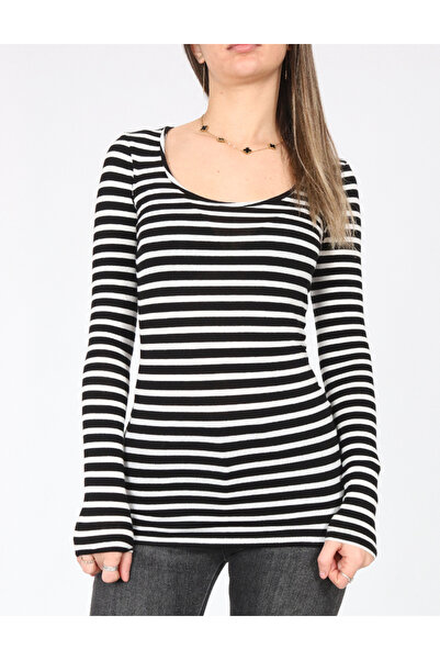 Evendi Blouse, White/Black