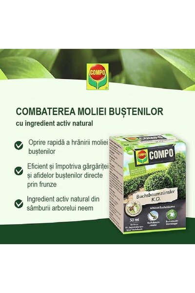 Compo Insecticide for Buxus against Caterpillars, 50 ml,
