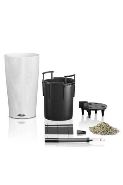 Lechuza Cilindro Color 23 Self-Watering Planter 5.5 L - Matte Black