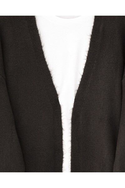 Modamorfo Double Pocket Slit Soft Cardigan -K. Brown