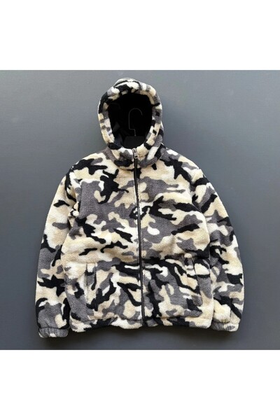 Beylerce Patterned Lamb Plush Jacket