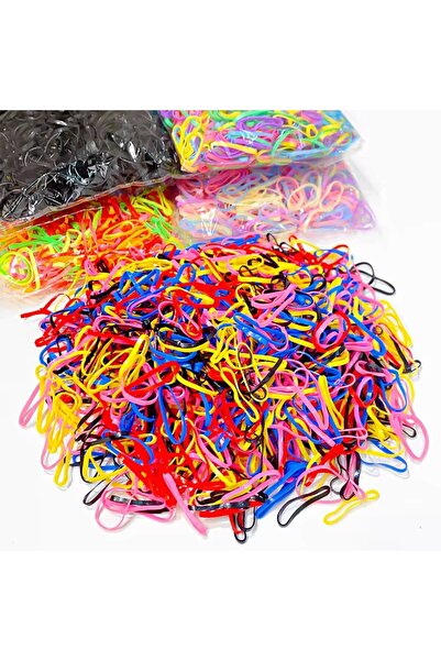 canper 100 ADET ince lastik toka perma lastik saç lastiği çocuk tokası KUTULU