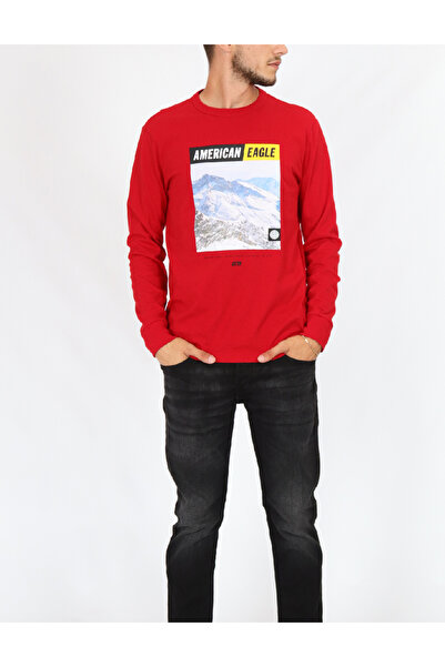 AMERICAN EAGLE Bluza, Rosu