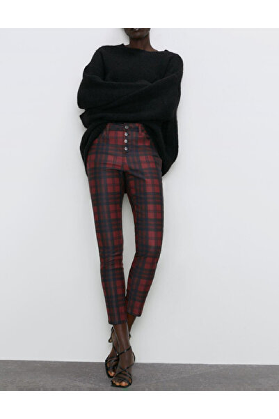 Evendi Pantaloni, negru/rosu