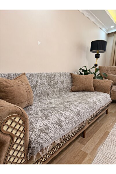 montanahome Seat Cover Luxurious Cotton Marble Pattern Non-Slip Double-Sided ...