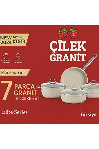 Çilek Granite Pot Set