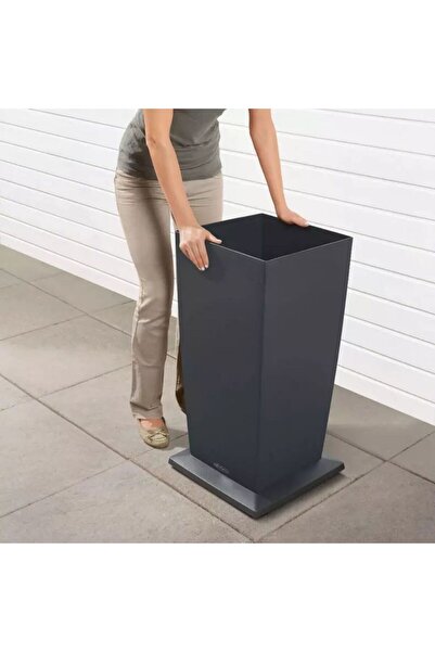 Lechuza Cubico Color 30 Self-Watering Planter, 14 L, Matte White