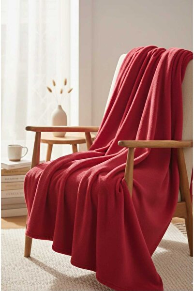 MOONSAND Kırmızı Wellsoft Tv Battaniyesi 110x190 cm