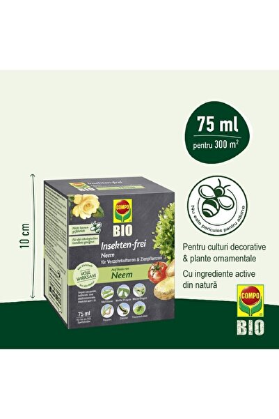 Compo Insecticide for Ornamental Plants, Vegetables and Herbs, 75 ml,