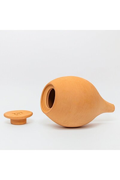 LUTOYA orange self-watering plant pot, decorative terracotta, 700 ml