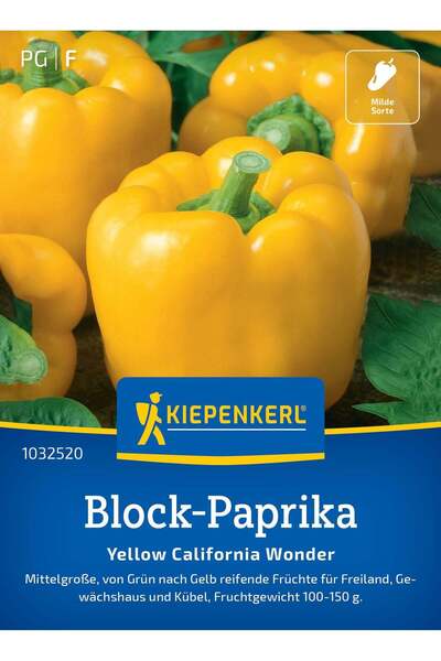 Kiepenkerl Seminte ardei gras galben California Wonder – gust dulce si pulpa ...