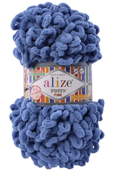 Alize Puffy Fine El Örgü Ipliği Küçük Ilmek (TEKLİ) - 100 Gr. 14.5mt. Parmak ...