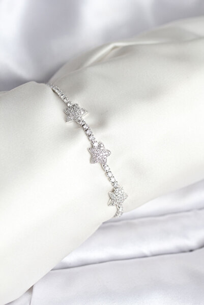 Lisinya Star Model Zircon Stone Silver Color Brass Waterway Women's Bracelet ...