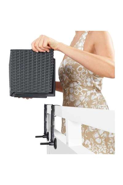 Lechuza Suporturi de montare Balconera, albe, compatibile cu dimensiunile 50 și 80, plastic durabil, cu șurub