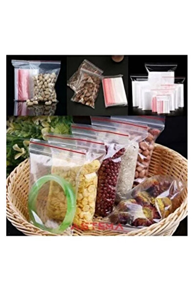 Tuna حقيبة زيبلوك 13x16 100 قطعة حقيبة ثلاجة حقيبة نايلون شفافة حقيبة تخزين ز...