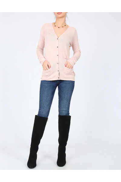 Evendi Cardigan, Pale pink