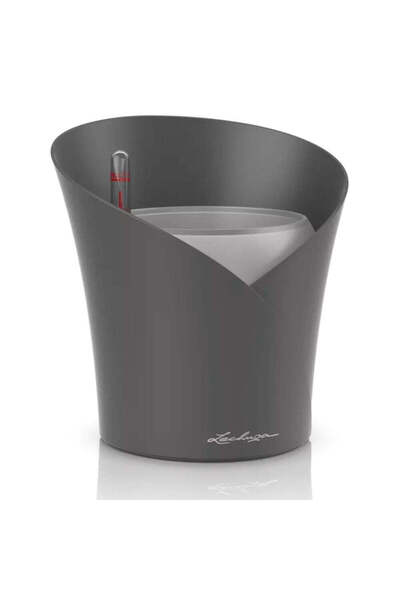 Lechuza ORCHIDEA Ghiveci cu auto-udare pentru orhidee 1 L, Gri Mat