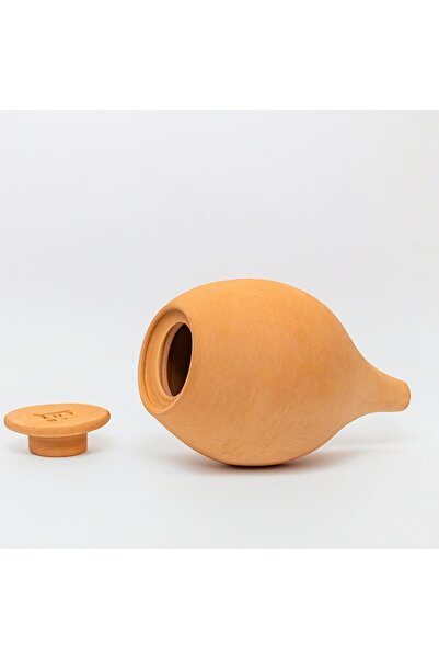 LUTOYA Orange Self-Watering Plant Vessel, Decorative Terracotta, 350 ml