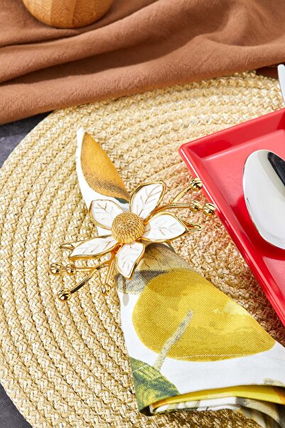 Milenay Napkin Ring Collection, Napkin Ring Holder, Ringed Napkin Ring, 3 Pieces