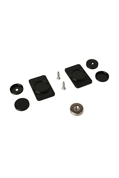 3dFactory Suport magnetic placuta numar inmatriculare auto Invizibil - 2 bucati (fata sau spate), negru