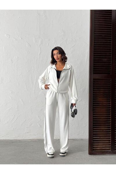 ALLEYTA Women's Elvin Modal Ara Piped Zippered Double Suit New Season