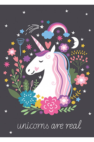 UNICORN Polar blanket "Unicorns are real" 100 x 140 cm