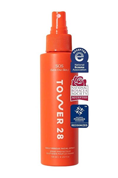 Tower 28 Beauty بخاخ تاور 28 إس أو إس اليومي للوجه للبشرة الحساسة، حمض هيبوكل...