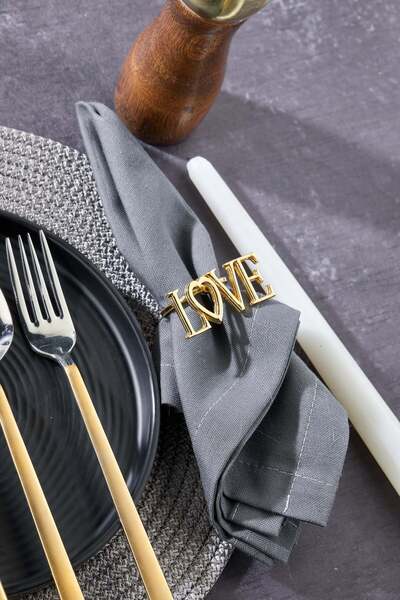 Milenay Napkin Ring Collection, Napkin Ring Holder, Ringed Napkin Ring, 3 Pieces