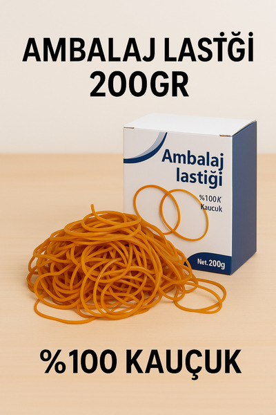 ANI OFİS KIRTASİYE A K Packaging Rubber 100% Rubber 200 Gr Box Durable and Flexible Packaging