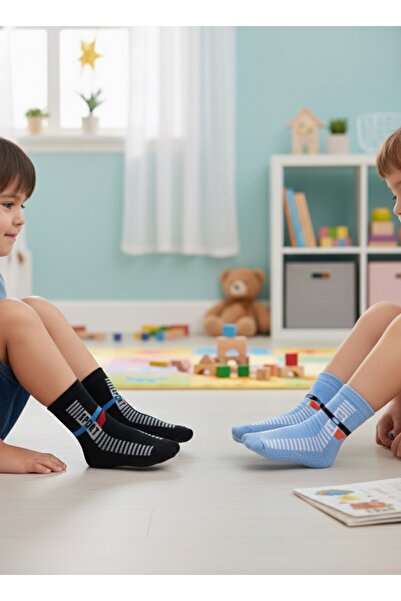 Semay Çorapları 6-Pack of Boys' Towel Socks