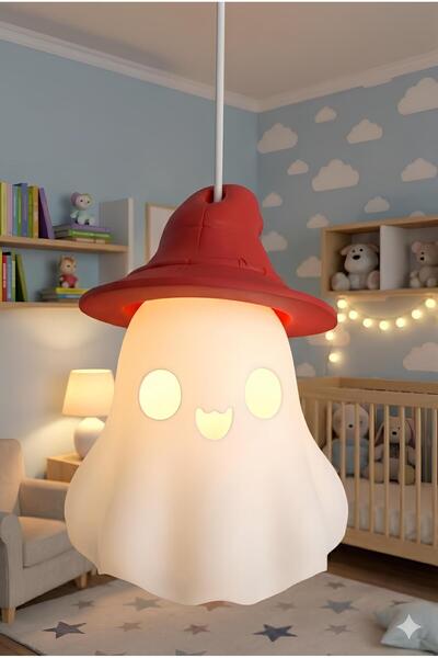 Rekatech Sevimli Hayalet Tasarımlı Avize - Çocuk ve Bebek Odası avize/E27