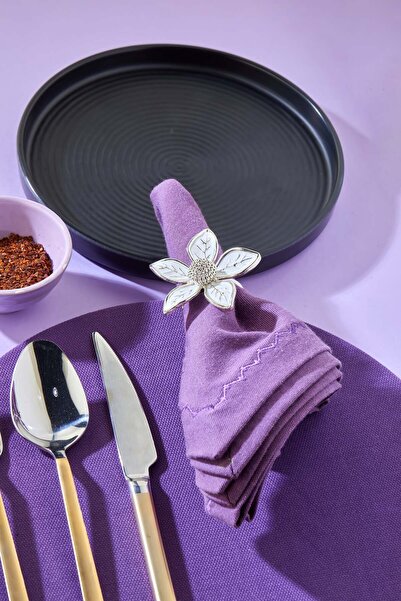 Milenay Napkin Ring Collection, Napkin Ring Holder, Ringed Napkin Ring, 3 Pieces