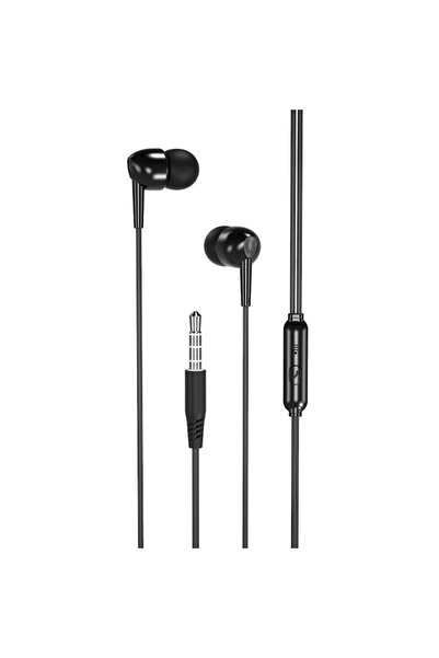 Xo Căști cu fir cu microfon, mufă de 3,5 mm - XO-EP37 - Negru Negru