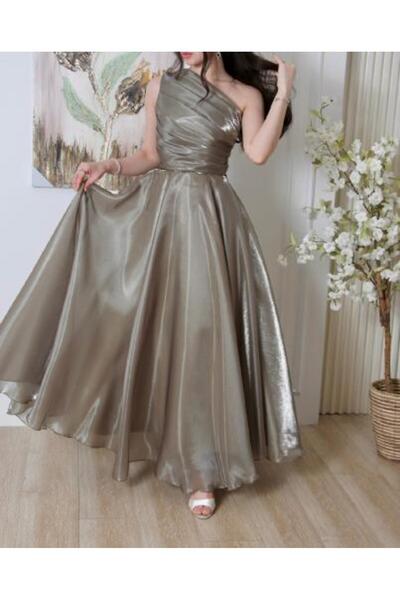 HOOR DRESSES Elegant Olive Evening Dress