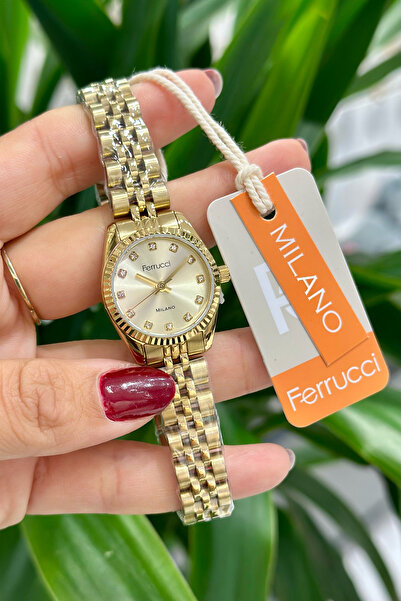 Ferrucci Çelik Kordon Su Geçirmez Garantili Kadın Kol Saati