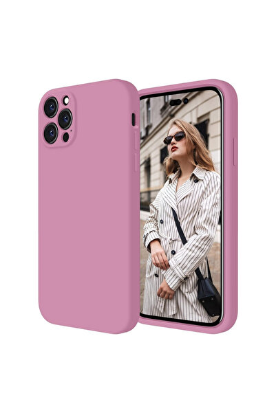 OEM Case for Iphone 14 PRO MAX made of velvety silicone with camera protection - Purple Lilac