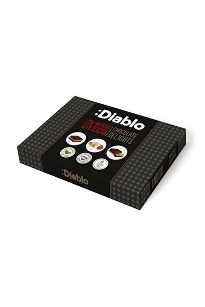 Diablo Sugar Free Cutie cu 3 sortimente de ciocolată Diablo, fără zahăr, cu stevia, 115 g
