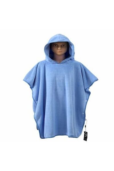 Reiashn Jumana children's robe with buttons, size 3/4 years, blue color