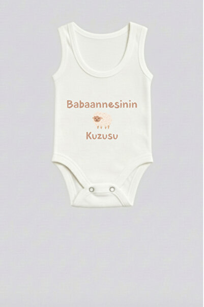 Babaanne Yazılı Zıbın 100% Pamuklu