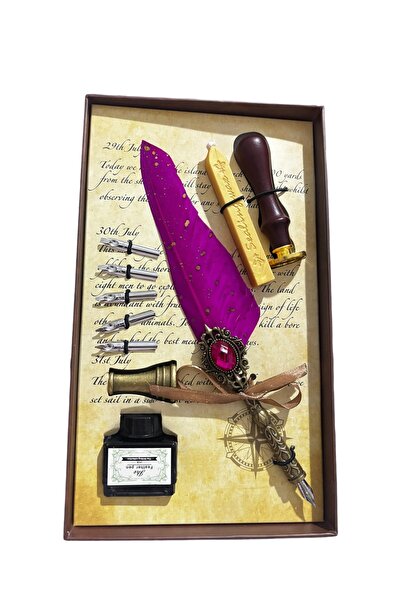 TOMBİ-X Divit Inkwell Set Ottoman Calligraphy Line Art Antique Style Handmade...