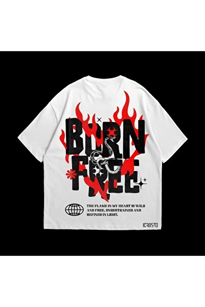 MAYDAY CULTURE Λευκό Unisex Γυναικείο Ανδρικό T-shirt Vintage T-shirt Oversize