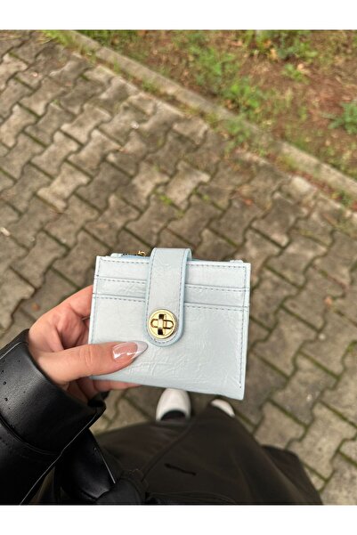 Moda Sekiz Women's Patent Leather Faux Leather 10 Compartment Wallet