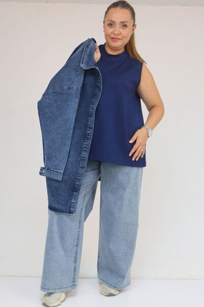 Eslina 58510 Plus Size Short Modal Underwear - Indigo