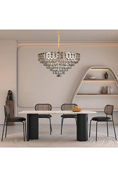 HAMER نجف مودرن ذهبي E14*15L قطر 80 سم