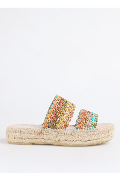 Manebi Pembe Deri Kadın Sandalet